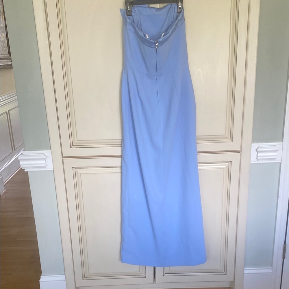 Lilly Pulitzer Blue Strapless Sheath Dress for Weddings - Picture 9 of 9
